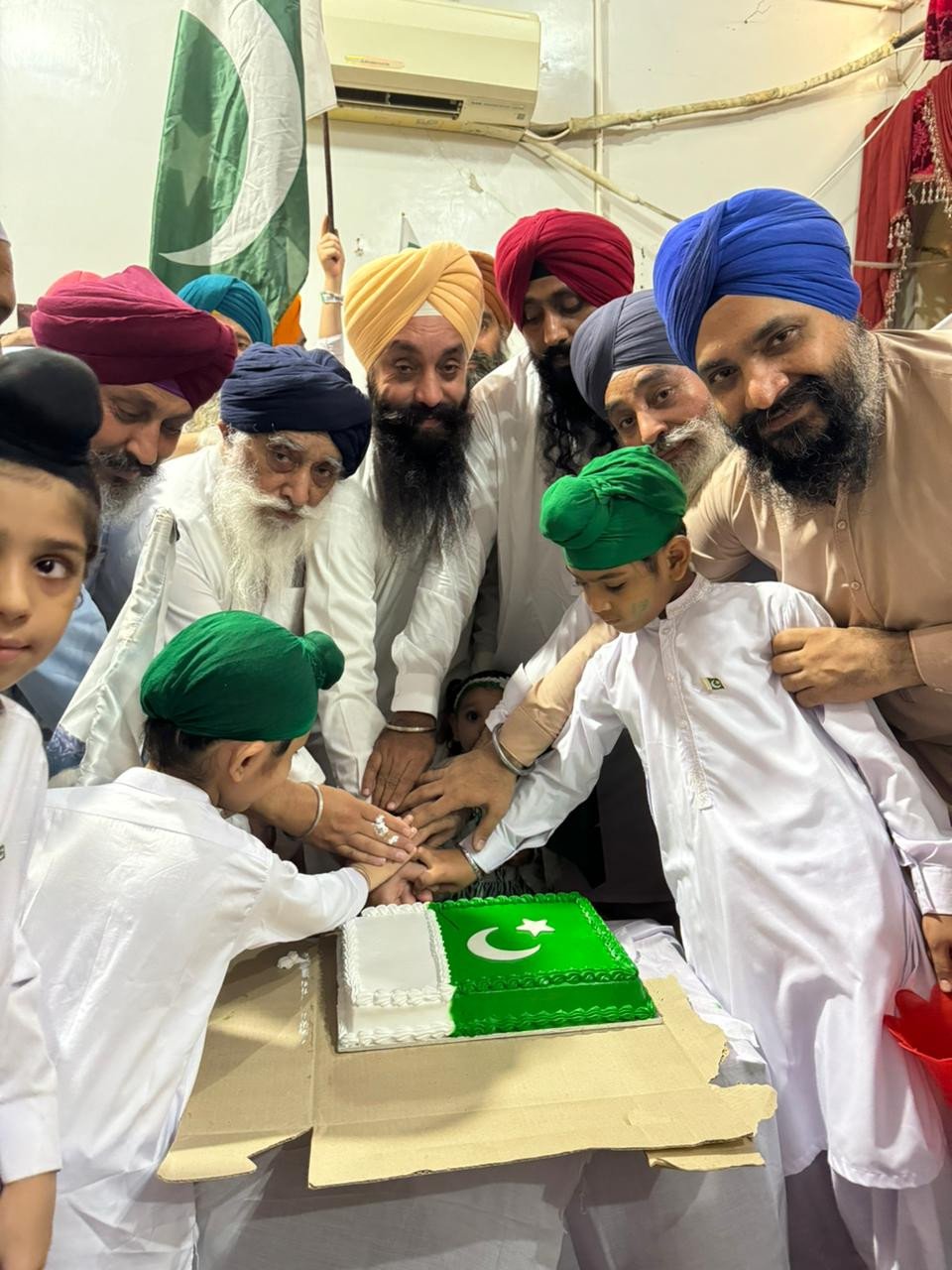 Peshawar's Sikh community also participated in Independence Day celebrations. - Ahtesham Khan/Express